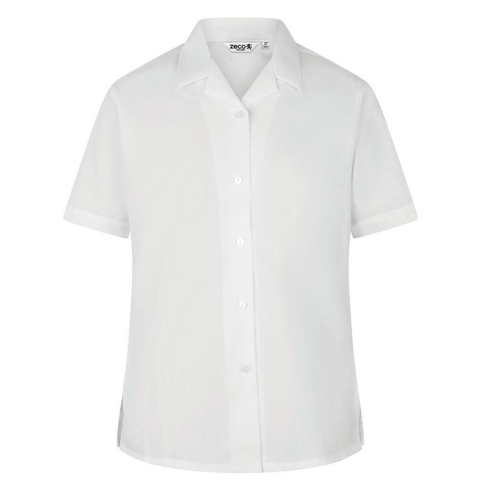 GIRLS SHORT SLEEVE NON-IRON BLOUSE (11-13)