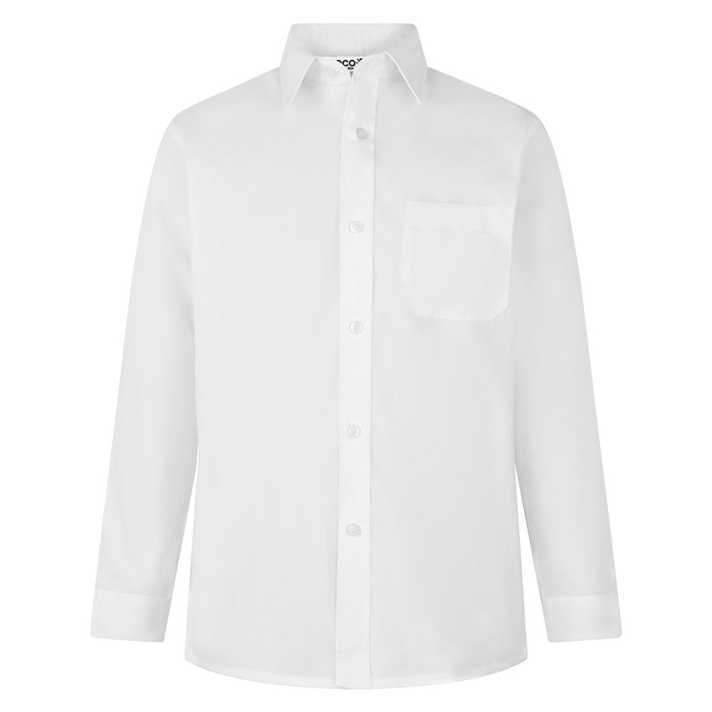 BOYS LONG SLEEVE NON-IRON SHIRT (11-13)